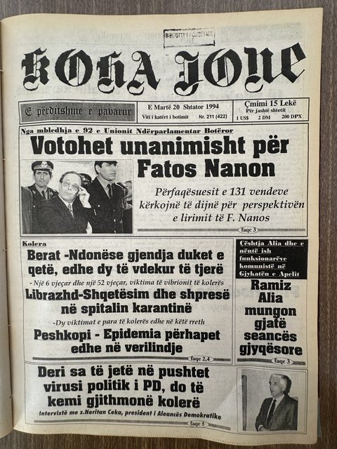 Koha Jonë 1994-09-20